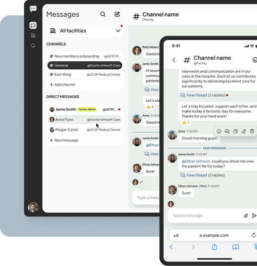 Shift Chat App Interface
